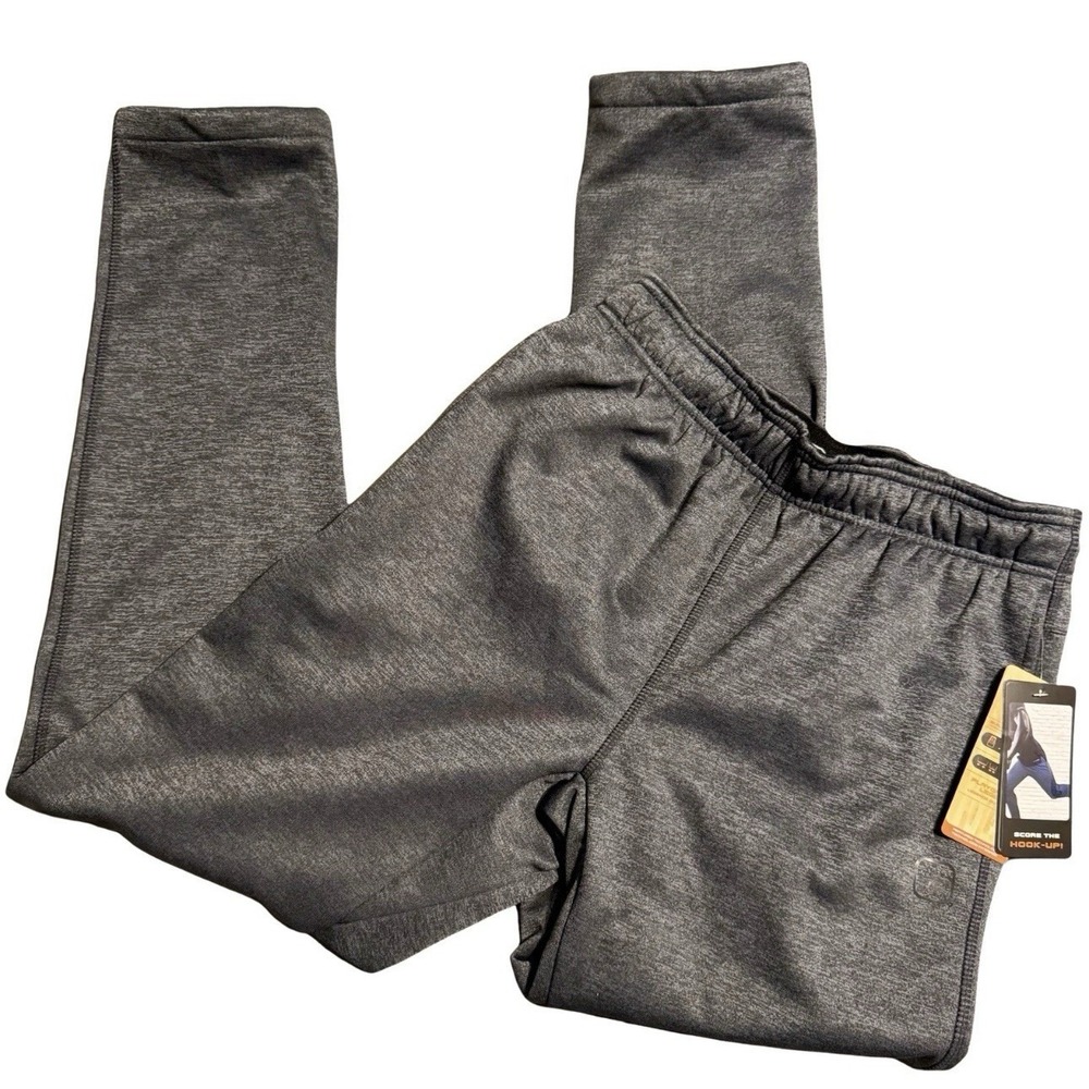 AND 1 Men's Active Tech Fleece Basketball Pants Medium (32x31) Heather Grey NWT